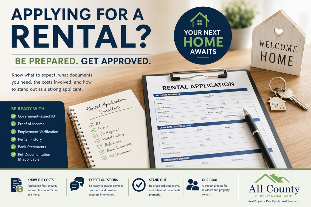 â€œRental application checklist with documents and keys ready for approvalâ€