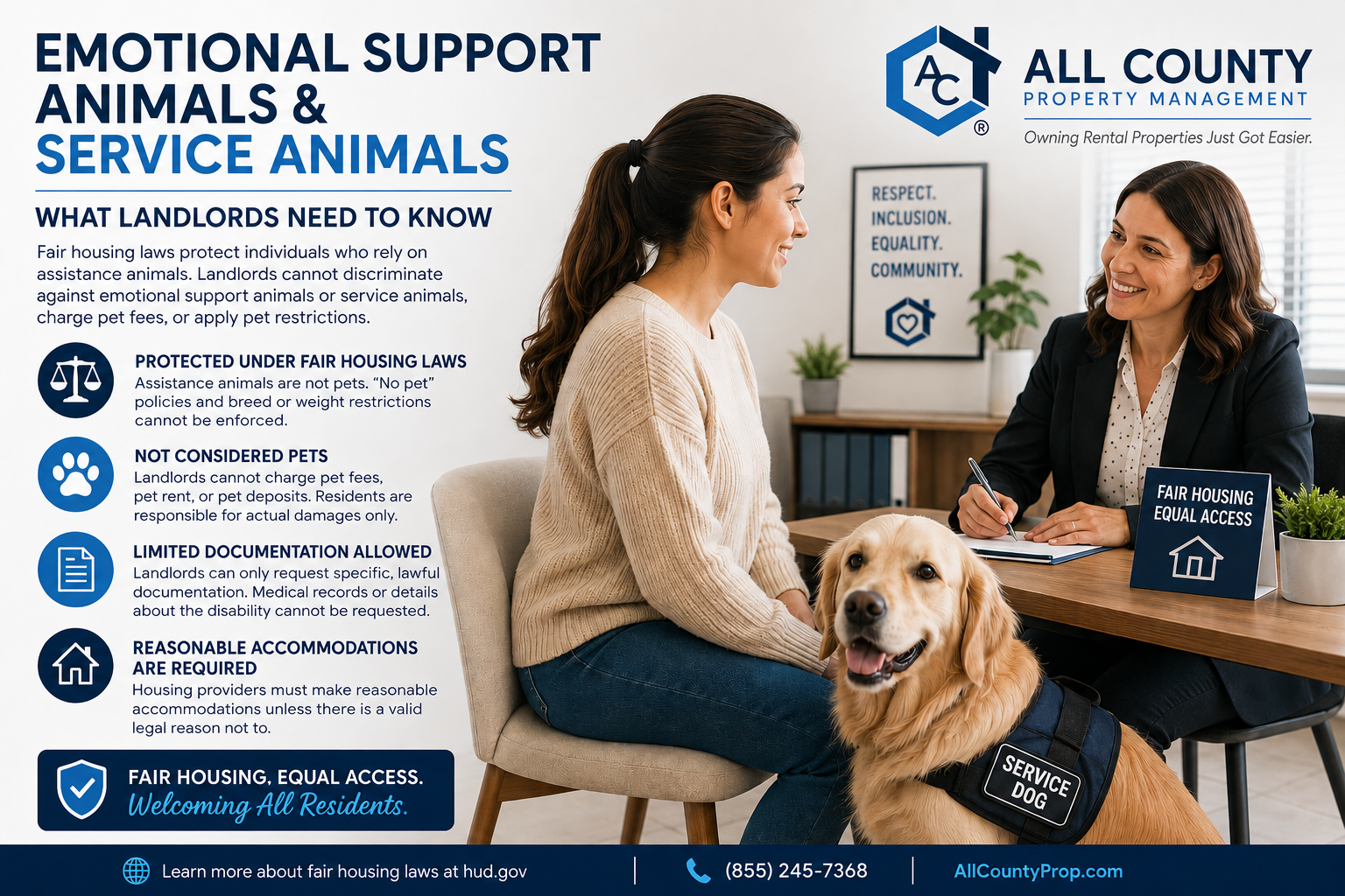 Emotional Support Animals vs. Service Animals: What Landlords Need to Know