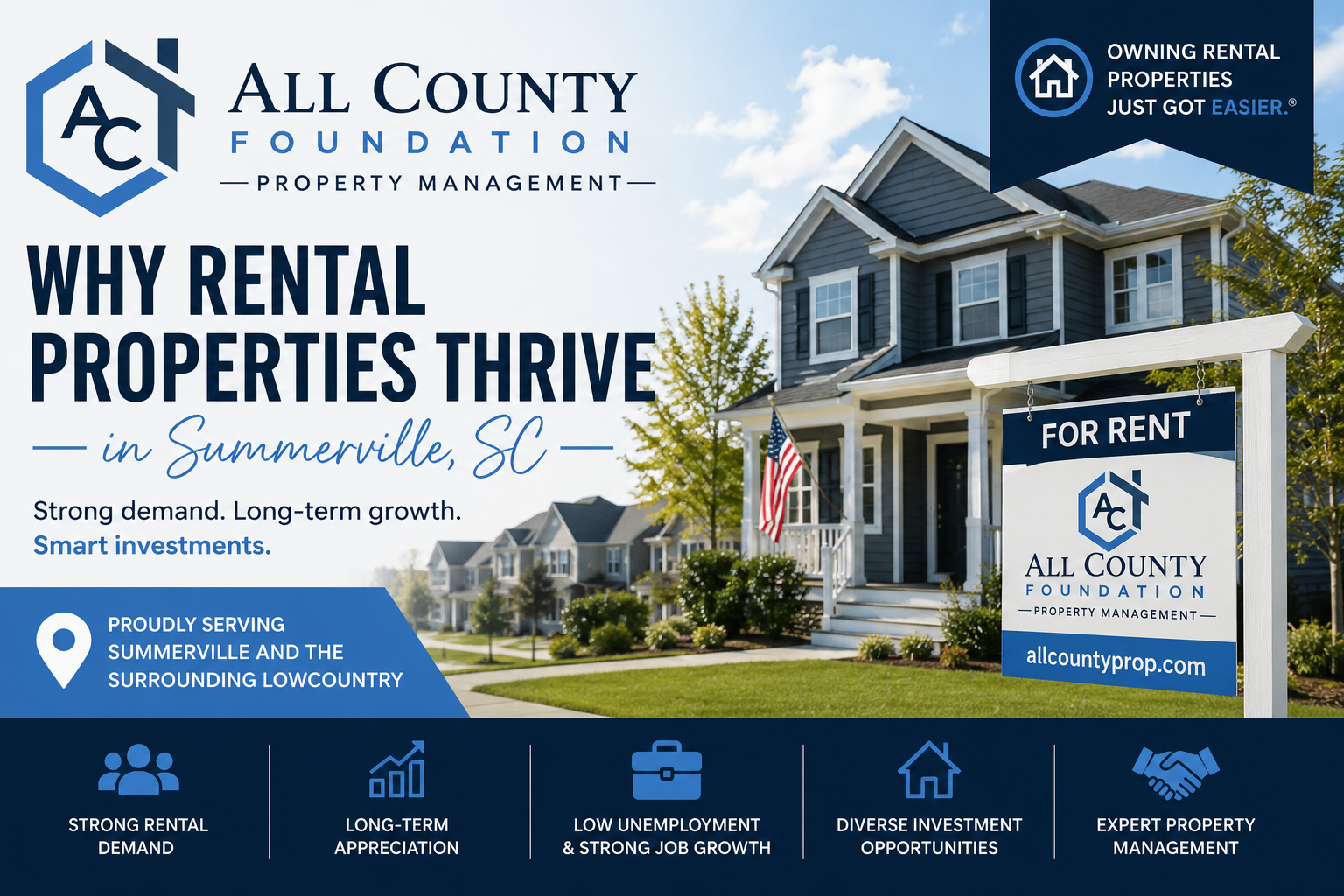 Why Rental Properties Continue to Thrive in Summerville, SC and the Surrounding Lowcountry