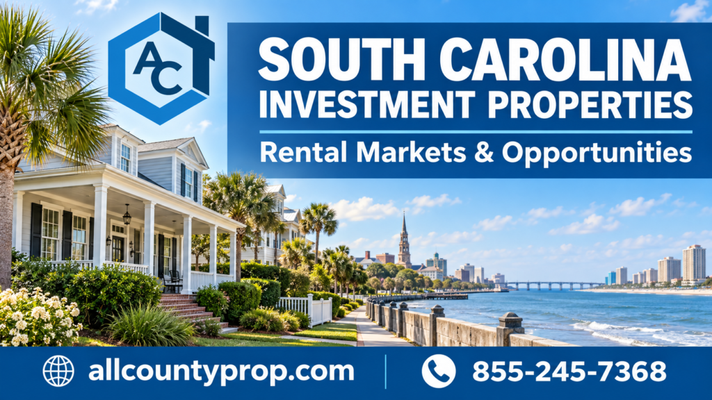 South Carolina investment properties in Greenville, Charleston, Columbia, Summerville, and Myrtle Beach